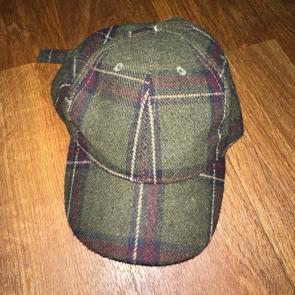 Vintage trucker Plaid Wool Cap